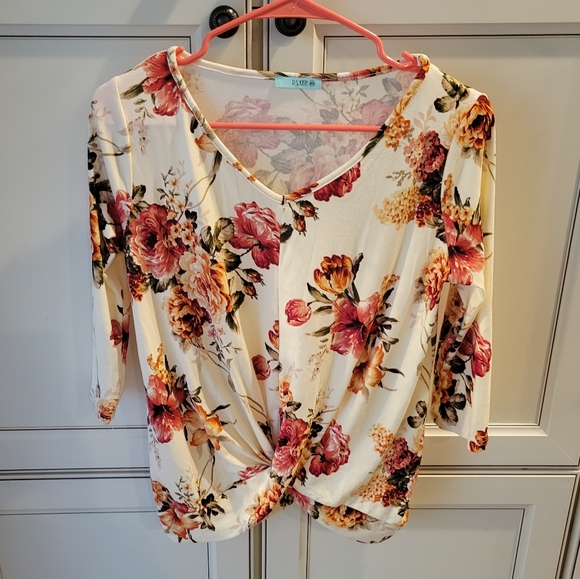 NWOT P.S.Kate Top Size S Floral - Picture 4 of 5